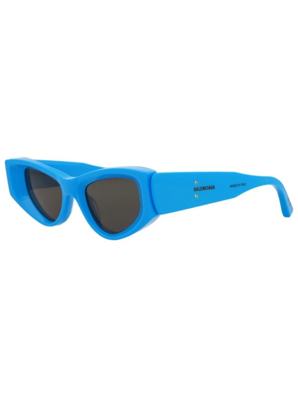 New Balenciaga Women's Sunglasses Cat Eye Acetate Frame Light Blue Light Blue